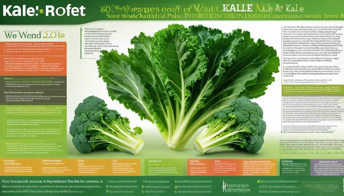 Image depicting the nutritional benefits of kale