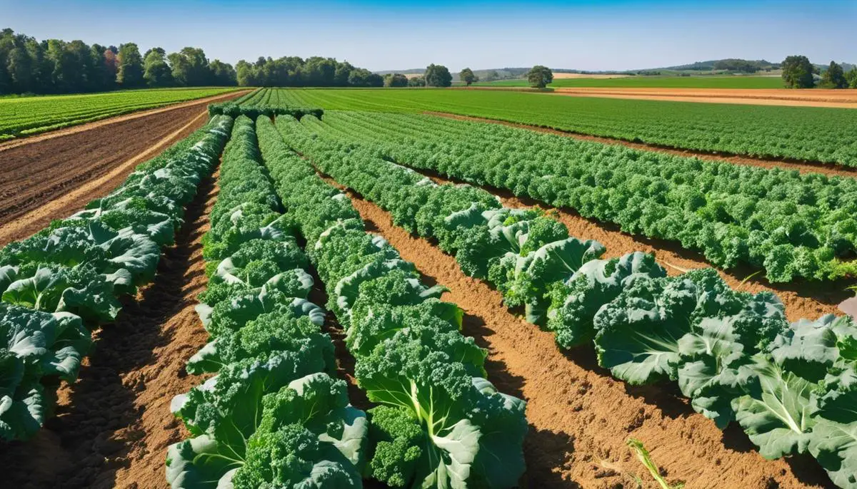 Image depicting the benefits of crop rotation in kale cultivation