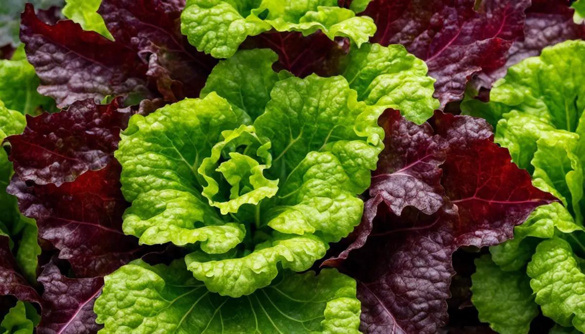 A ripe and healthy lettuce ready for harvest